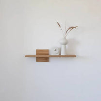 מדפי עץ מלא מעוצבים -קולקציית Block Shelves