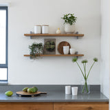 מדף אלון ובטון עומק 14 ס"מ