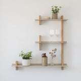 CUT מערכת מידוף עץ ומתכת - קומבינציה E