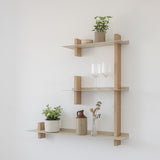 CUT מערכת מידוף עץ ומתכת - קומבינציה E