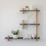 CUT מערכת מידוף עץ ומתכת - קומבינציה E