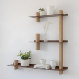 CUT מערכת מידוף עץ ומתכת - קומבינציה E