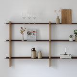 CUT מערכת מידוף עץ ומתכת - קומבינציה W