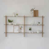 CUT מערכת מידוף עץ ומתכת - קומבינציה W