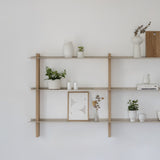 CUT מערכת מידוף עץ ומתכת - קומבינציה W