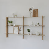 CUT מערכת מידוף עץ ומתכת - קומבינציה W