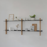 CUT מערכת מידוף עץ ומתכת - קומבינציה D