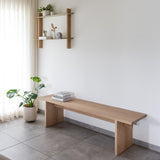 OAK ספסל עץ אלון מלא