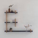 CUT מערכת מידוף עץ ומתכת - קומבינציה E