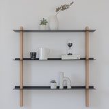 CUT מערכת מידוף עץ ומתכת - קומבינציה B