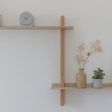 CUT יחידת מדפים עץ ומתכת – קומבינציה Z