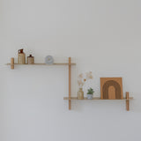 CUT יחידת מדפים עץ ומתכת – קומבינציה Z