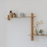 CUT יחידת מדפים עץ ומתכת – קומבינציה Z