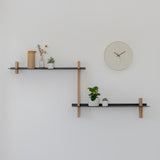 CUT יחידת מדפים עץ ומתכת – קומבינציה Z