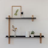 CUT יחידת מדפים עץ ומתכת – קומבינציה F