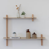 CUT יחידת מדפים עץ ומתכת – קומבינציה F