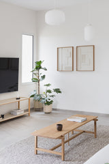 FRAME שולחן קפה מעץ אלון מלא לסלון