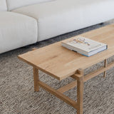 FRAME שולחן קפה מעץ אלון מלא לסלון