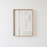 Maze Garden תמונת בטון במסגרת עץ אלון