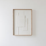 Maze Garden תמונת בטון במסגרת עץ אלון