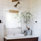 KORA MIRROR 60/60 מראה עם אלמנט עץ