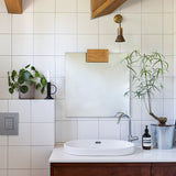 KORA MIRROR 60/60 מראה עם אלמנט עץ