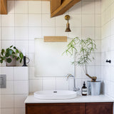 KORA MIRROR 60/60 מראה עם אלמנט עץ