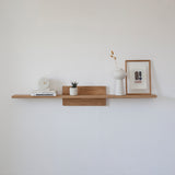 BLOCK- מדף עץ אלון מלא 130 ס״מ (קוביית עץ אחת)