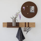 KORA HANGERS מתלה מתכת עם חזית עץ מעוצב לקיר