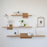 BLOCK- מדף עץ אלון מלא 130 ס״מ (קוביית עץ אחת)