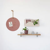 מדף מעטפה מתכת דקורטיבי לתלייה על קיר