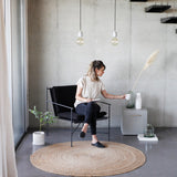 NOOK כורסת יחיד ברזל עם ריפוד בד