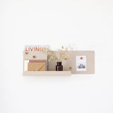 All-set מדף מתכת צף עם לוח מגנטי