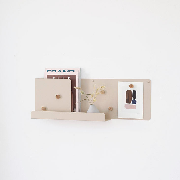 All-set מדף מתכת צף עם לוח מגנטי