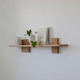 BLOCK מדף עץ אלון מלא 100 (שתי קוביות)