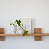 BLOCK מדף עץ אלון מלא 100 (שתי קוביות)