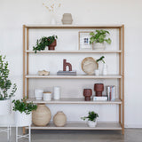 FRAME - set A8 ספריית מדפים עץ וברזל