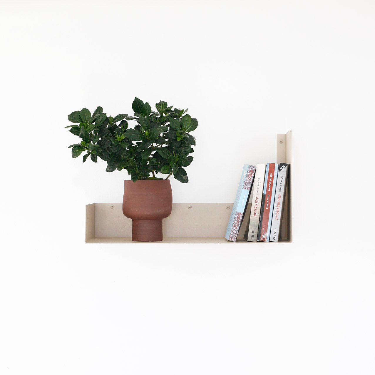 G מדף מתכת צף עם דופן גבוהה