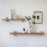 מדף אלון ובטון עומק 14 ס"מ