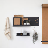 All-set מדף מתכת צף עם לוח מגנטי