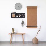 All-set מדף מתכת צף עם לוח מגנטי