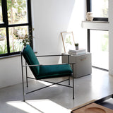 NOOK כורסת יחיד ברזל עם ריפוד בד