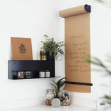 H מדף מתכת עם לוח מגנטי