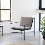 NOOK כורסת יחיד ברזל עם ריפוד בד