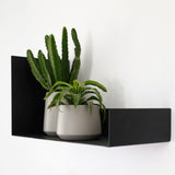 G מדף מתכת צף עם דופן גבוהה