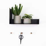 שלישיית מתלי עץ לקיר בעיצוב טבעי