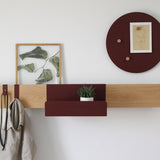 KORA BOX מדף מתכת קופסתי לתלייה על מדף בסיס