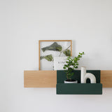 KORA BOX מדף מתכת קופסתי לתלייה על מדף בסיס