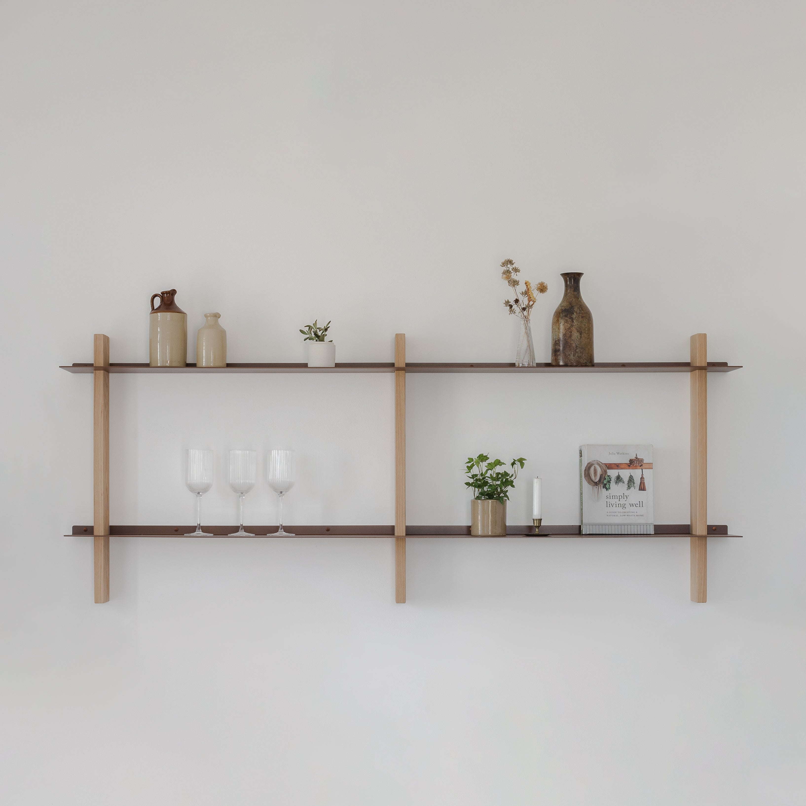 CUT מערכת מידוף עץ ומתכת - קומבינציה D