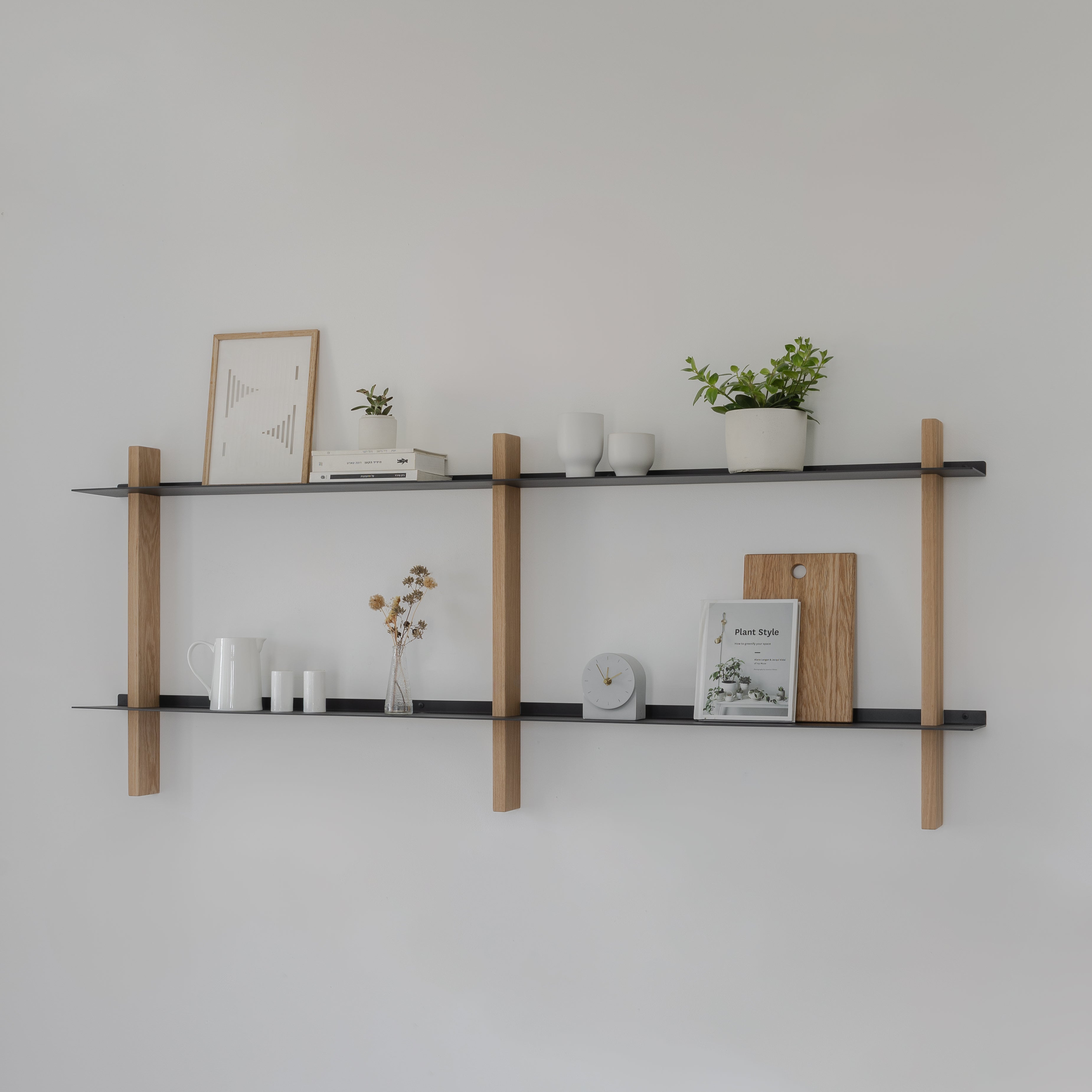 CUT מערכת מידוף עץ ומתכת - קומבינציה D